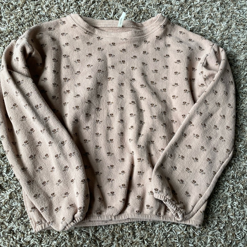 Rylee + Cru microbud slouchy pullover